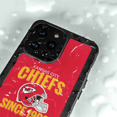 NFL Kansas City Chiefs Helmet iPhone 14 Pro Max Waterproof Case