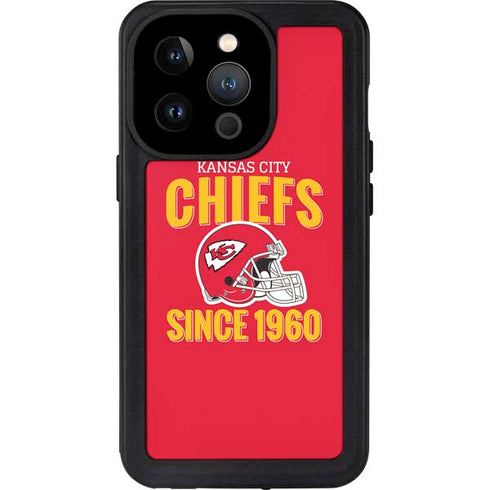 NFL Kansas City Chiefs Helmet iPhone 14 Pro Waterproof Case