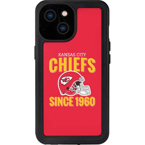 NFL Kansas City Chiefs Helmet iPhone 15 Waterproof Case