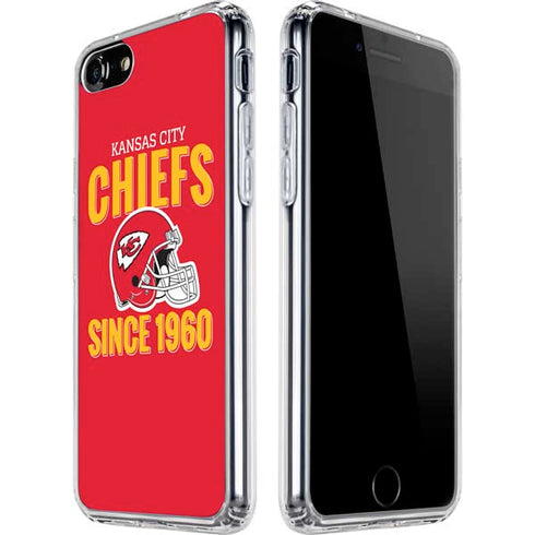 NFL Kansas City Chiefs Helmet iPhone SE (2nd & 3rd Gen) Clear Case