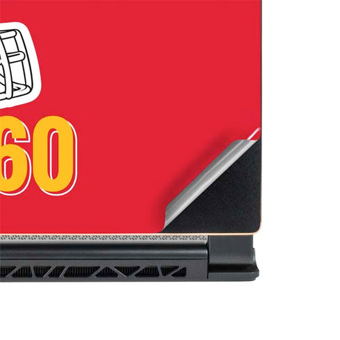 NFL Kansas City Chiefs Helmet MSI GS65 Stealth Laptop Skin