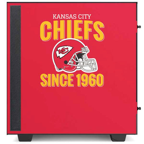 NFL Kansas City Chiefs Helmet NZXT H510 Compact ATX Mid-Tower Case Skin