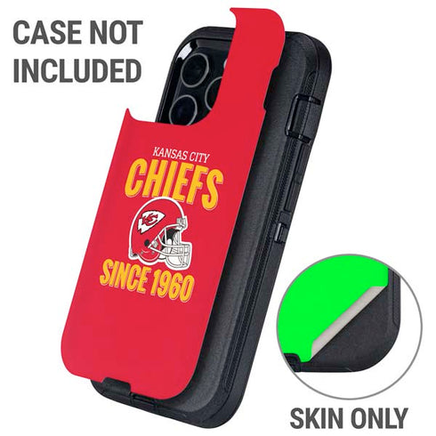 NFL Kansas City Chiefs Helmet Otterbox Defender iPhone Skin