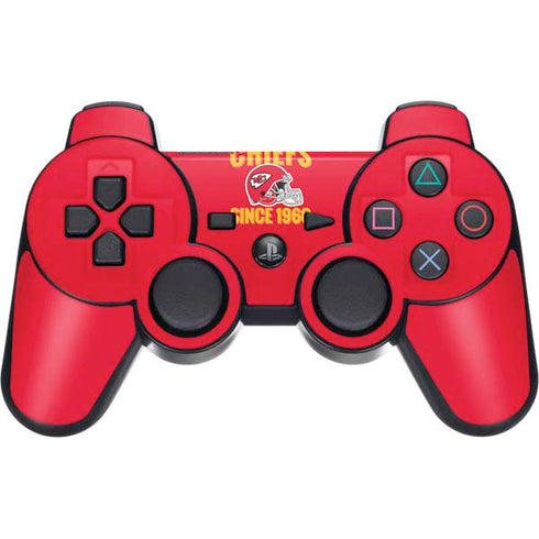NFL Kansas City Chiefs Helmet PS3 Dual Shock wireless controller Skin