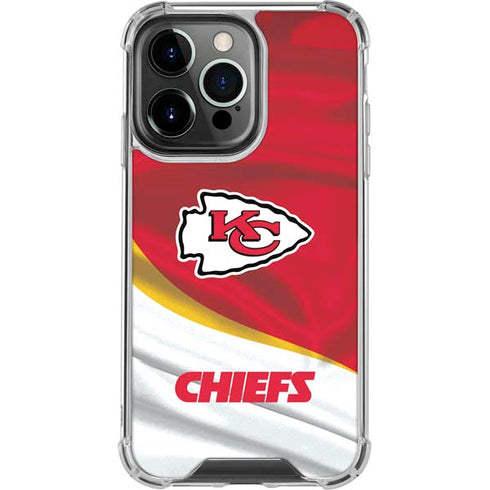 NFL Kansas City Chiefs iPhone 14 Pro Clear Case