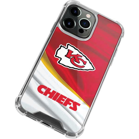 NFL Kansas City Chiefs iPhone 14 Pro Clear Case
