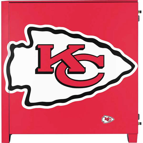 NFL Kansas City Chiefs Large Logo Corsair 4000D Tempered Glass Mid-Tower ATX Case Skin
