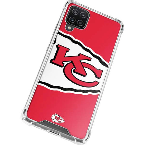 NFL Kansas City Chiefs Large Logo Galaxy A12 Clear Case
