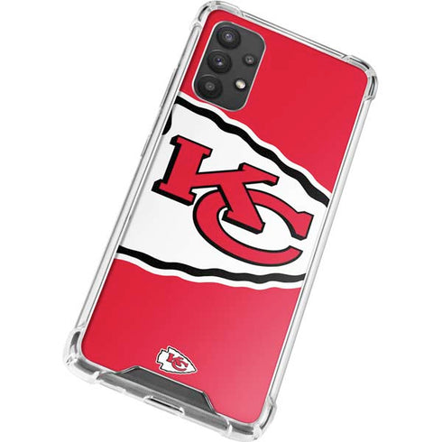 NFL Kansas City Chiefs Large Logo Galaxy A32 5G Clear Case