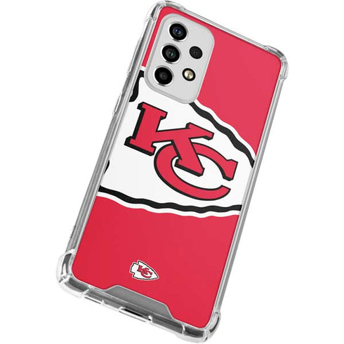 NFL Kansas City Chiefs Large Logo Galaxy A53 5G Clear Case