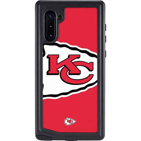 NFL Kansas City Chiefs Large Logo Galaxy Note 10 Waterproof Case