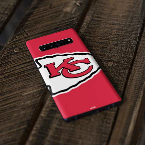 NFL Kansas City Chiefs Large Logo Galaxy S10 Plus Skin