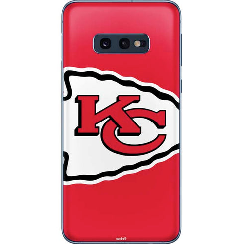 NFL Kansas City Chiefs Large Logo Galaxy S10e Skin