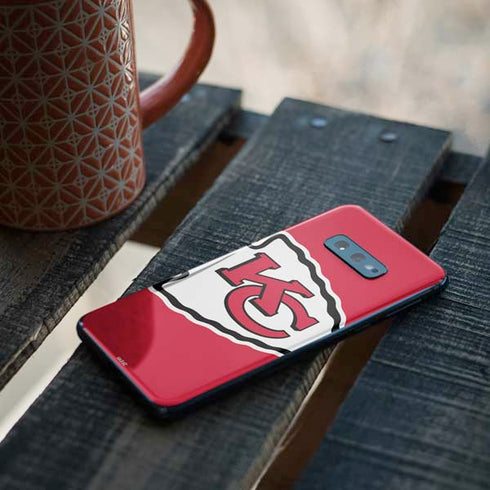 NFL Kansas City Chiefs Large Logo Galaxy S10e Skin
