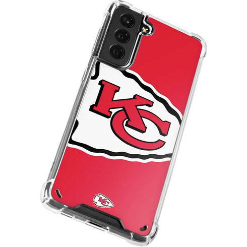 NFL Kansas City Chiefs Large Logo Galaxy S21 Plus 5G Clear Case