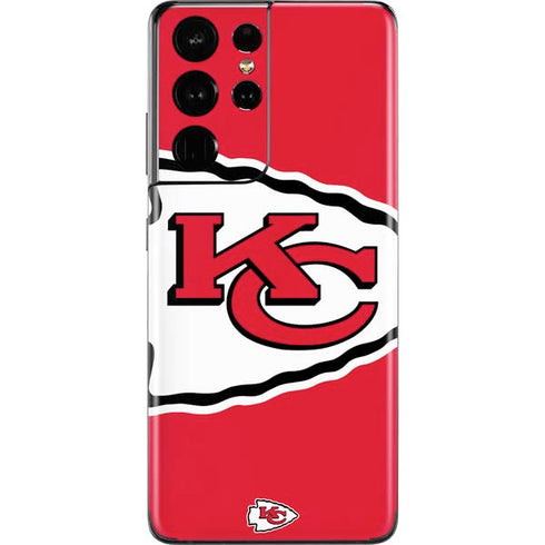 NFL Kansas City Chiefs Large Logo Galaxy S21 Ultra 5G Skin