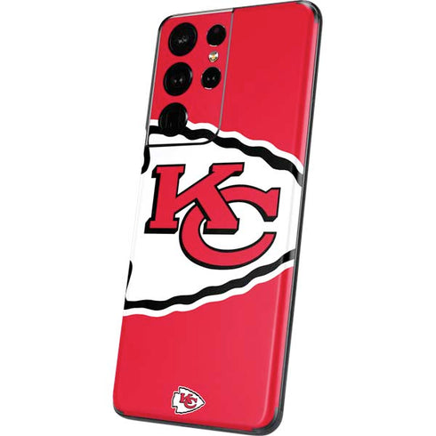 NFL Kansas City Chiefs Large Logo Galaxy S21 Ultra 5G Skin