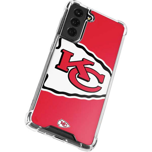 NFL Kansas City Chiefs Large Logo Galaxy S22 Clear Case