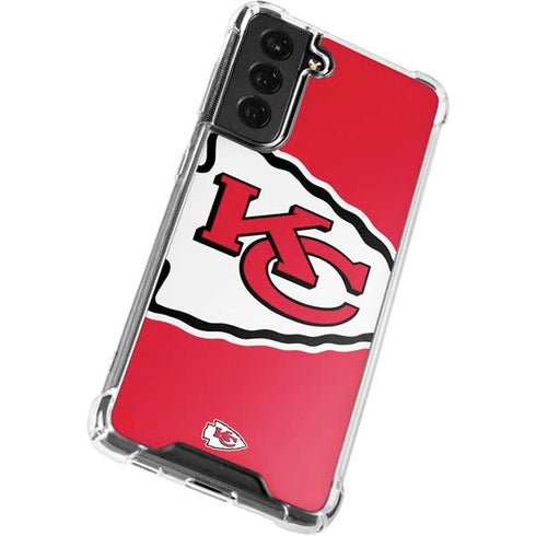 NFL Kansas City Chiefs Large Logo Galaxy S22 Plus Clear Case