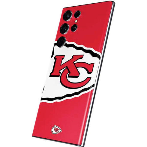 NFL Kansas City Chiefs Large Logo Galaxy S22 Ultra Skin