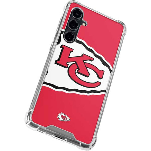 NFL Kansas City Chiefs Large Logo Galaxy S23 FE Clear Case