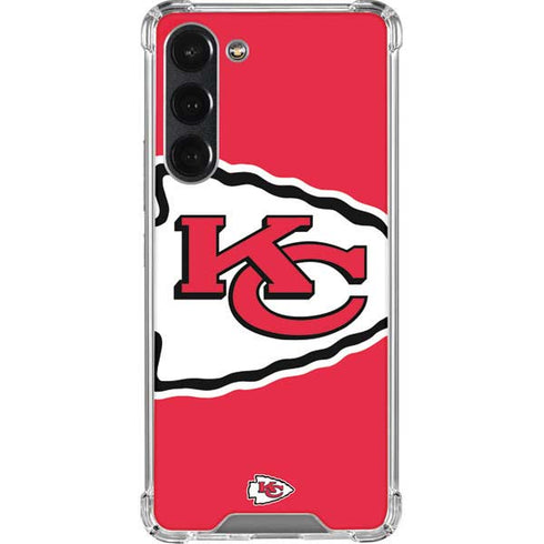 NFL Kansas City Chiefs Large Logo Galaxy S23 Plus Clear Case