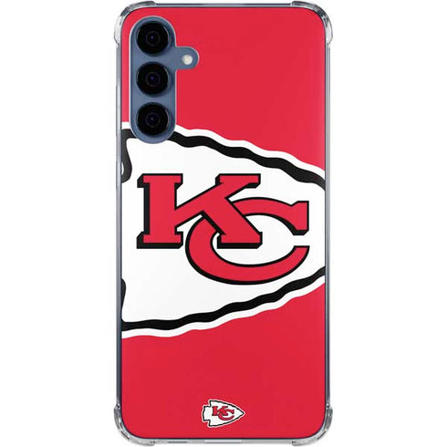 NFL Kansas City Chiefs Large Logo Galaxy S24 Clear Case