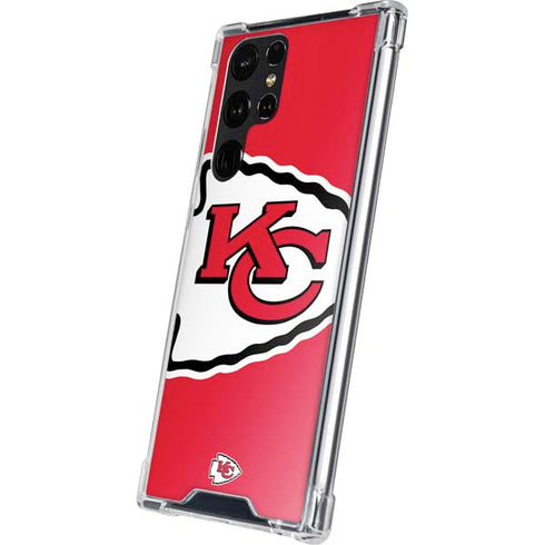 NFL Kansas City Chiefs Large Logo Galaxy S24 Ultra Clear Case