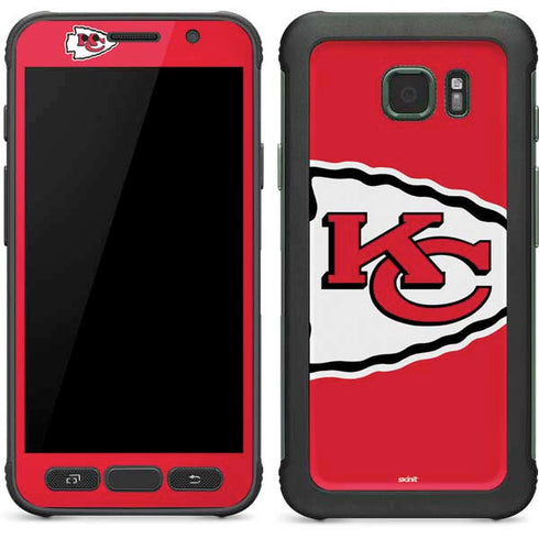 NFL Kansas City Chiefs Large Logo Galaxy S7 Active Skin