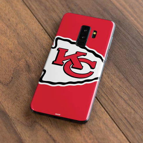 NFL Kansas City Chiefs Large Logo Galaxy S9 Plus Skin