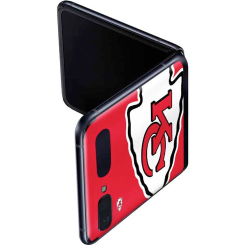 NFL Kansas City Chiefs Large Logo Galaxy Z Flip Skin
