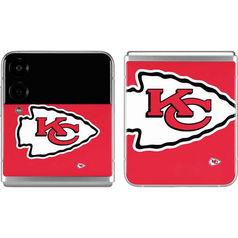 NFL Kansas City Chiefs Large Logo Galaxy Z Flip4 5G Skin