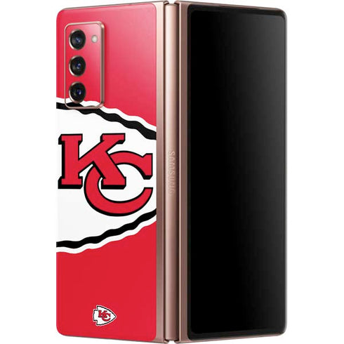NFL Kansas City Chiefs Large Logo Galaxy Z Fold2 5G Skin