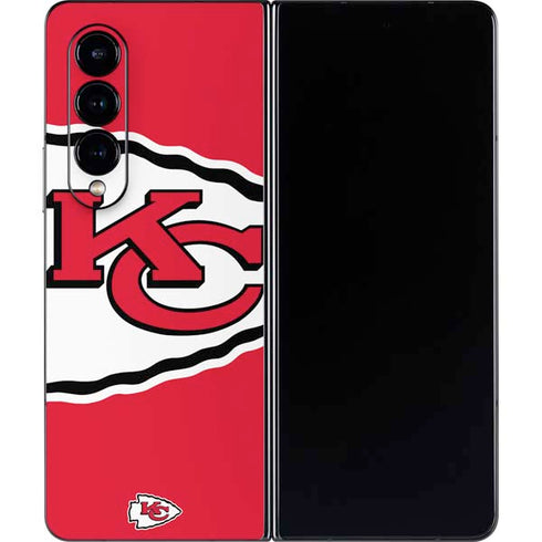 NFL Kansas City Chiefs Large Logo Galaxy Z Fold4 5G Skin