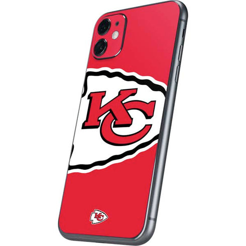 NFL Kansas City Chiefs Large Logo iPhone 11 Skin