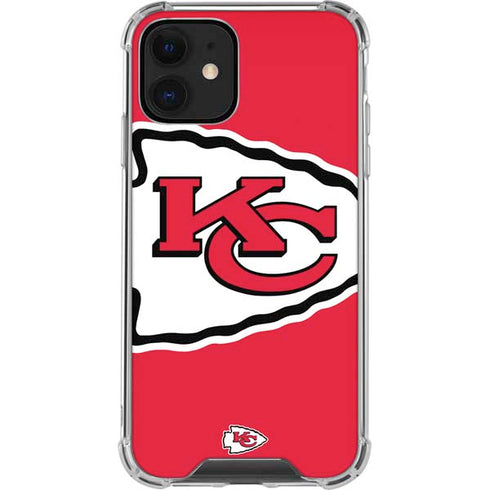 NFL Kansas City Chiefs Large Logo iPhone 12 Clear Case