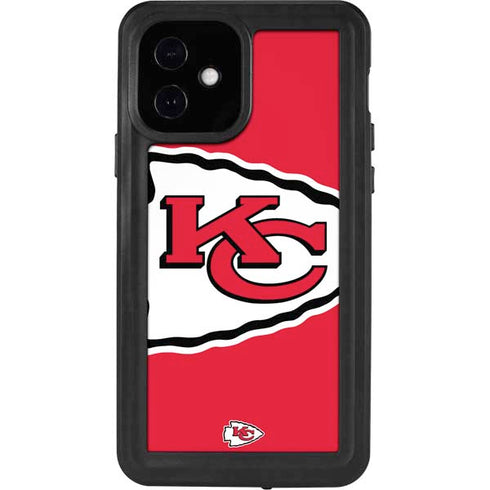 NFL Kansas City Chiefs Large Logo iPhone 12 Waterproof Case
