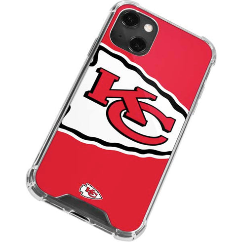 NFL Kansas City Chiefs Large Logo iPhone 13 Mini Clear Case