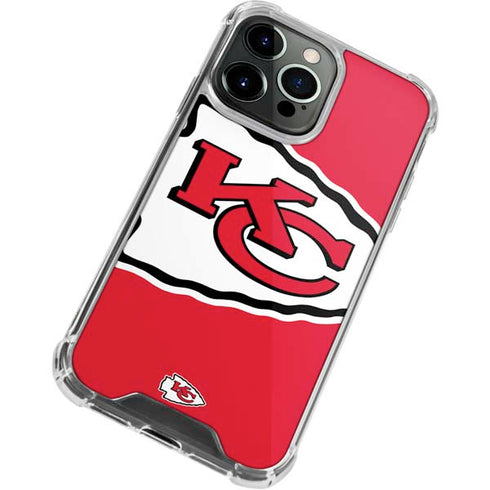 NFL Kansas City Chiefs Large Logo iPhone 13 Pro Max Clear Case