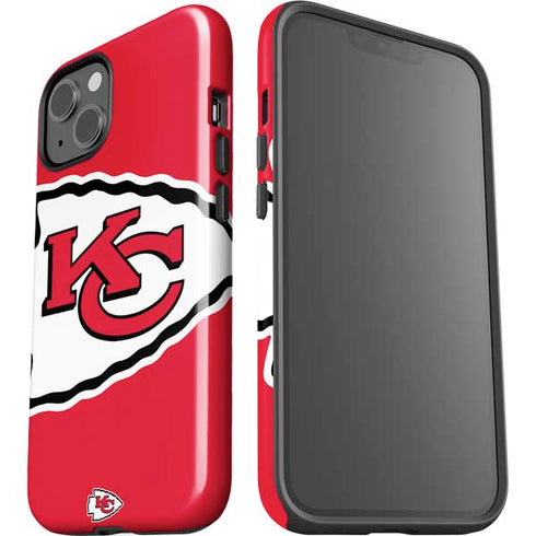 NFL Kansas City Chiefs Large Logo iPhone 15 Plus Impact Case