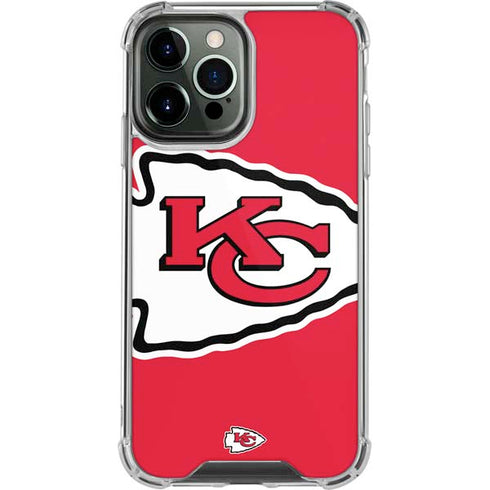 NFL Kansas City Chiefs Large Logo iPhone 14 Pro Max Clear Case