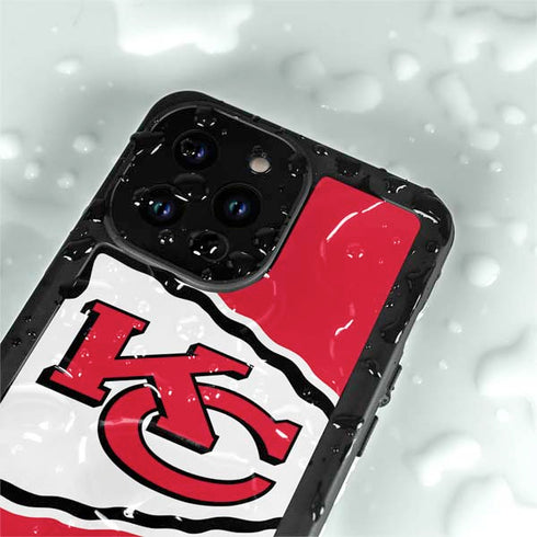 NFL Kansas City Chiefs Large Logo iPhone 14 Pro Max Waterproof Case