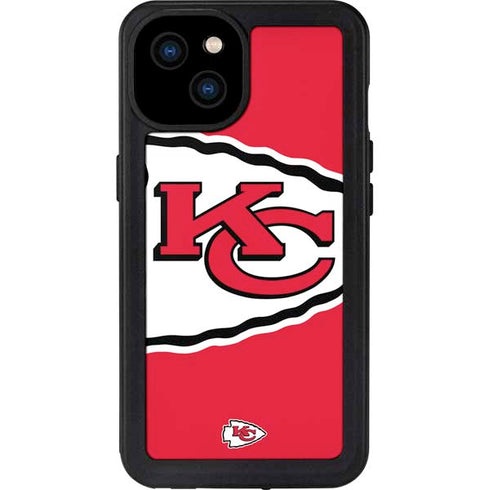 NFL Kansas City Chiefs Large Logo iPhone 15 Plus Waterproof Case
