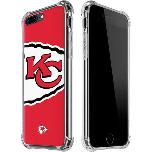 NFL Kansas City Chiefs Large Logo iPhone 7/8 Plus Clear Case