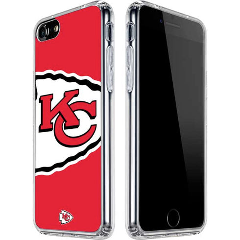 NFL Kansas City Chiefs Large Logo iPhone SE (2nd & 3rd Gen) Clear Case