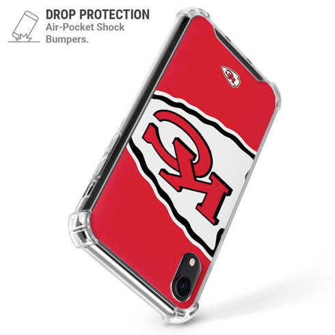 NFL Kansas City Chiefs Large Logo iPhone XR Clear Case