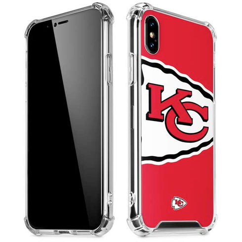 NFL Kansas City Chiefs Large Logo iPhone XS Max Clear Case