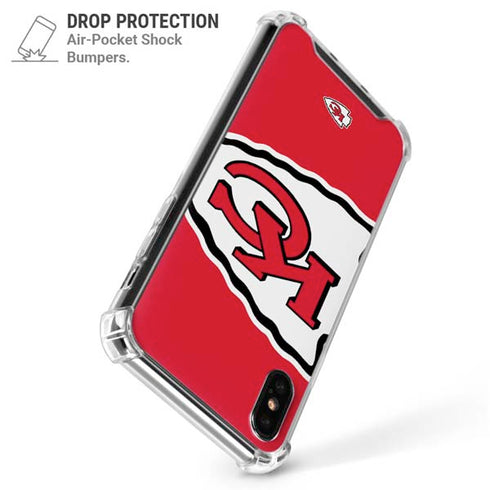 NFL Kansas City Chiefs Large Logo iPhone XS Max Clear Case