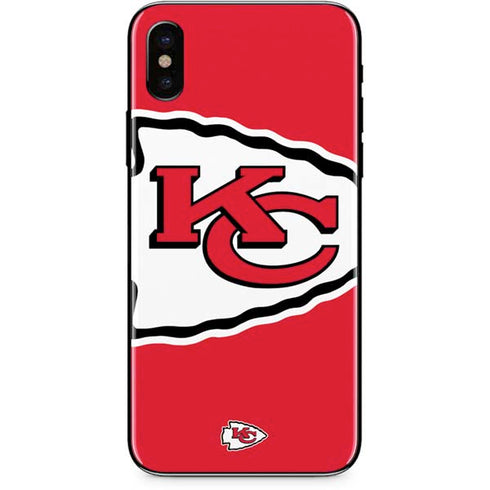 NFL Kansas City Chiefs Large Logo iPhone XS Skin