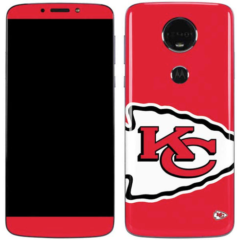NFL Kansas City Chiefs Large Logo Moto E5 Plus Skin